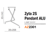 Stelaż do lampy wiszącej Zyta AZ2301 Azzardo do jadalni chrom