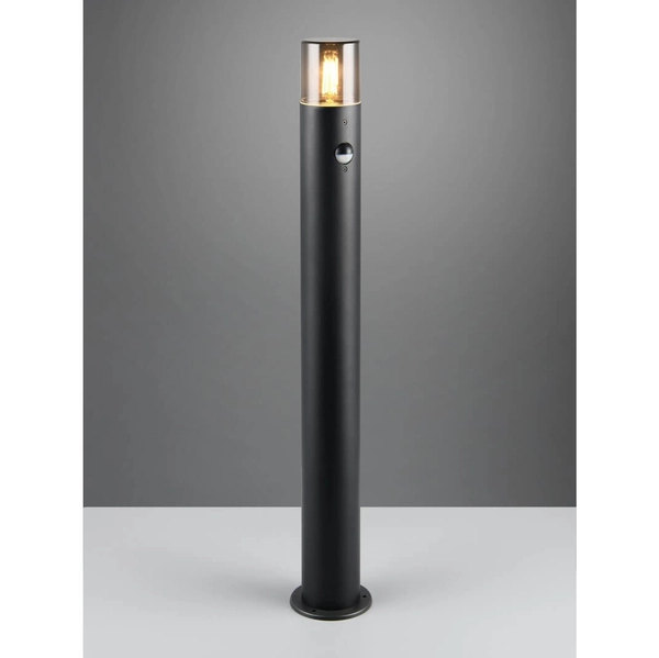 Słupek z czujnikiem ruchu do ogrodu Hoosic 422260132 IP44 czarny