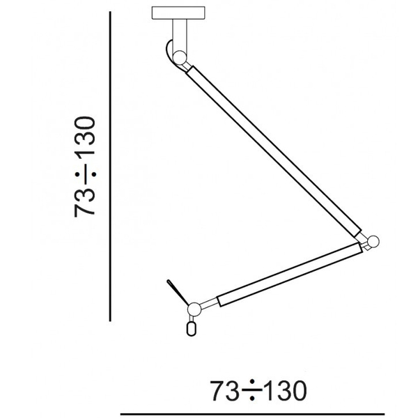Wisząca lampa salonowa Zyta AZ4189+AZ2602 ruchoma nad stół czarna biała