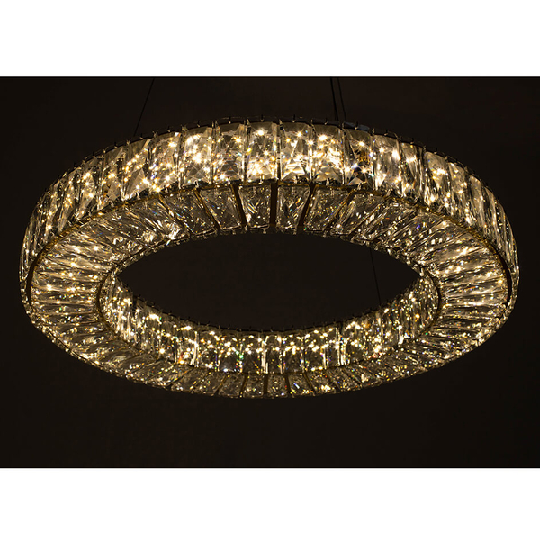 Kryształowa lampa wisząca Allisia MSE010100352 Moosee LED 43W 3000K złota