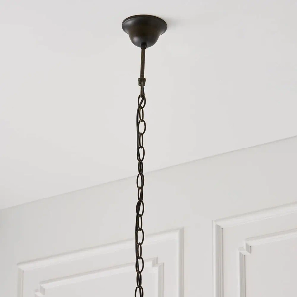 Wisząca lampa nad wyspę Hutchinson 64176 na łańcuchu kolorowa