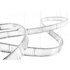 Kryształowa lampa wisząca Wave MSE1501100200 Moosee LED 103W 3000K chrom