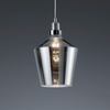 Szklana lampa wisząca Calais loftowa do kuchni nad wyspę czarna