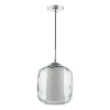 Wisząca szklana lampa Majella MAJ0150 do jadalni przydymiony chrom