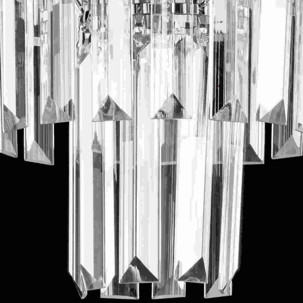 Pałacowa lampa sufitowa VEN E1813/3+3 CR kryształowa glamour chrom