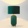 Abażurowa lampka stołowa Tamiza LP-1515/1T big green zielona złota
