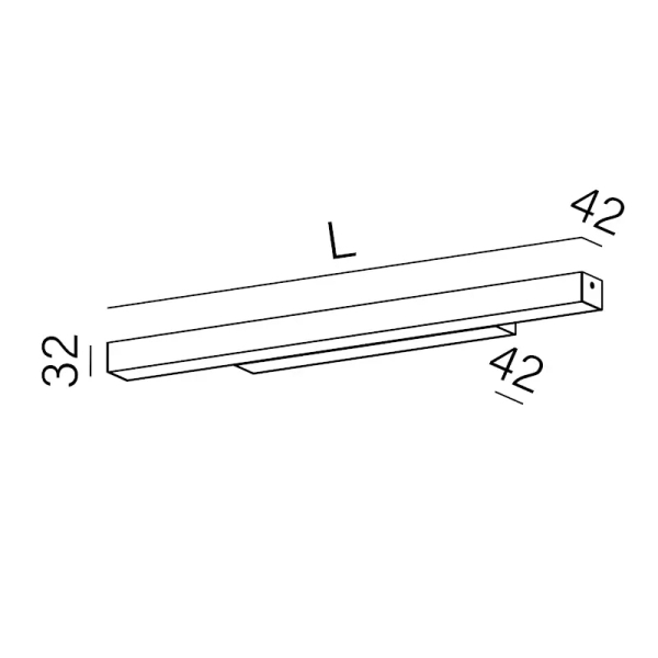 Ścienna lampa nad lustro biała SET RAW MINI LED 8,5W 3000K listwa IP44 26346-L930-D9-00-13