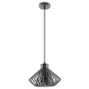 Metalowa lampa zwisowa do salonu Dolia A8080-BK Zumaline czarna