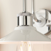 Łazienkowy kinkiet L&-195508 Light& z włącznikiem IP44 biała chrom
