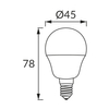 Klasyczna żarówka Ulke 02805 Ideus E14 6W 3000K 560lm biała