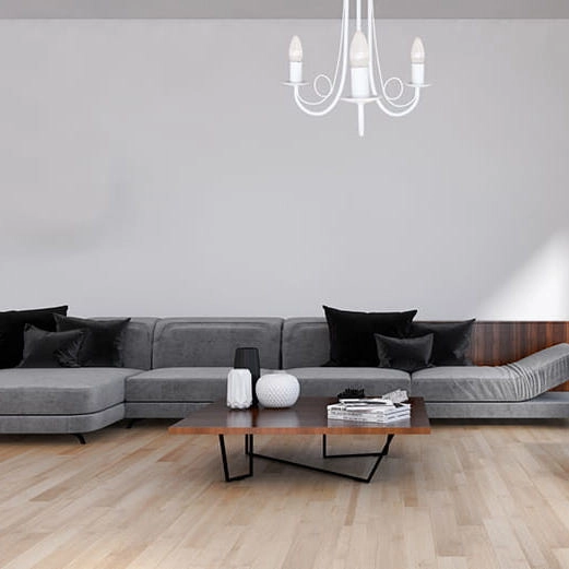 Pałacowa LAMPA sufitowa PERŁA LP-020/3P white Light Prestige metalowa OPRAWA świecznikowa biała