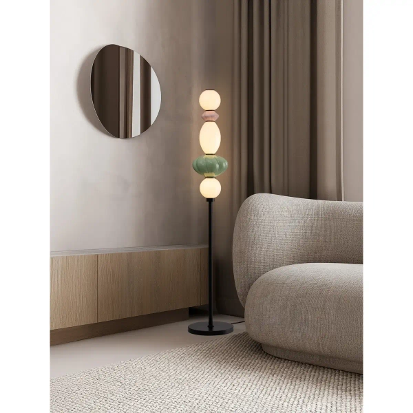 Podłogowa lampa ściemnialna CASURNO LE45225 LED 19W 3000K różowa zielona