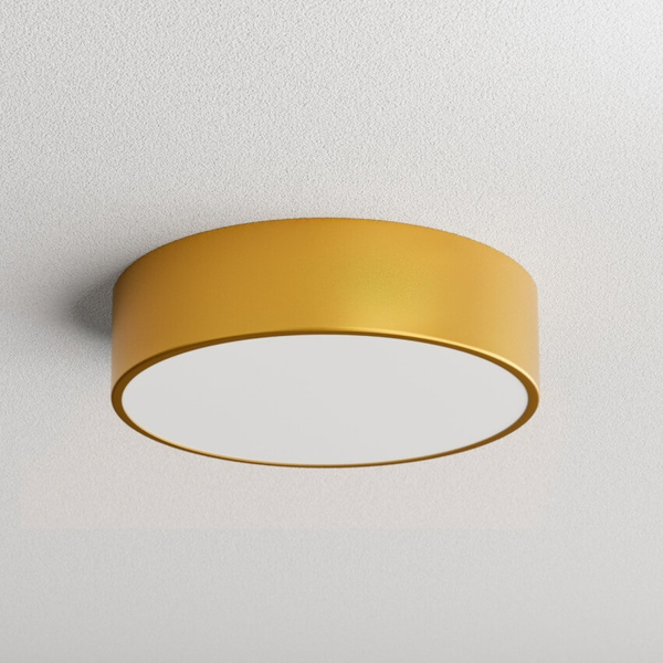 Złota lampa sufitowa 137623619792 okrągła z czujnikiem