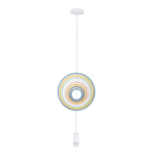Wisząca lampa do pokoju dziecięcego Hoops multikolor