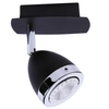 Regulowana LAMPA sufitowa CALASA SPL-9372-1A BL Italux metalowa OPRAWA reflektorek downlight czarny chrom