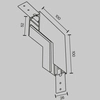 Łącznik-L do szynoprzewodu Exility TRA034ICL-41W magnetycznego biały