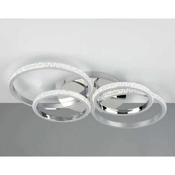 Przysufitowa lampa Cires R67364106 LED 27W 4000K pierścienie srebrny