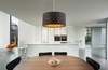 Wisząca lampa Clarke 15229H okrągła ażurowa czarna złota