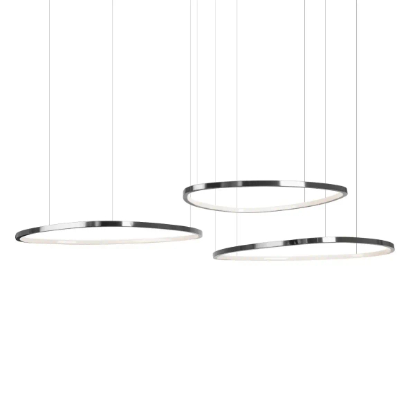 Potrójna wisząca lampa CAYENNE czarna P0663D 3xLED 130W 3000K pierścienie