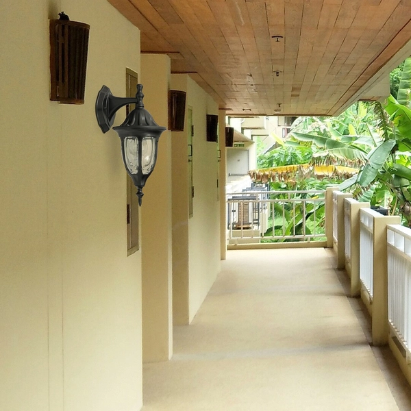 Klasyczny kinkiet elewacyjny Milano 8341 Rabalux IP43 latarnia złoty