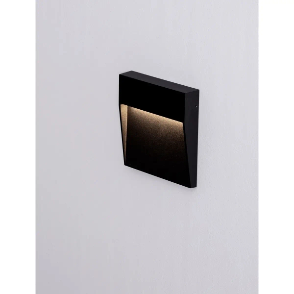Elewacyjna lampa metalowa LORCENA LE75296 LED 5W 3000K IP54 czarna