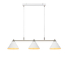 Wisząca lampa nowoczesna Klint do salonu biała stal
