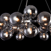 LAMPA wisząca DALLAS MOD548PL-25CH Maytoni szklana OPRAWA modernistyczny ZWIS molekuły chrom przydymione