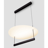 Lampa wisząca na listwie TIRAQUE LE44629 LED 40W 3000K kopuła czarna biała
