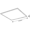 Natynkowa lampa nowoczesna Almond 6908 LED 40W 4000K salonowa drewno