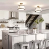 Sufitowa lampa tkaninowa Charlotte HK-CHARLOTTE-SF-BC złoty