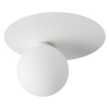 Plafon minimalistyczny ARGON 33262 Sigma ścienna kula szklana ball biała