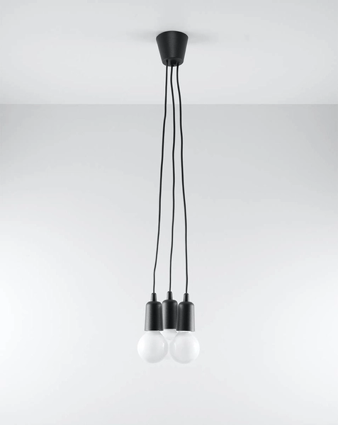 LAMPA wisząca SL.0573 industrialna OPRAWKA zwis pająk czarna