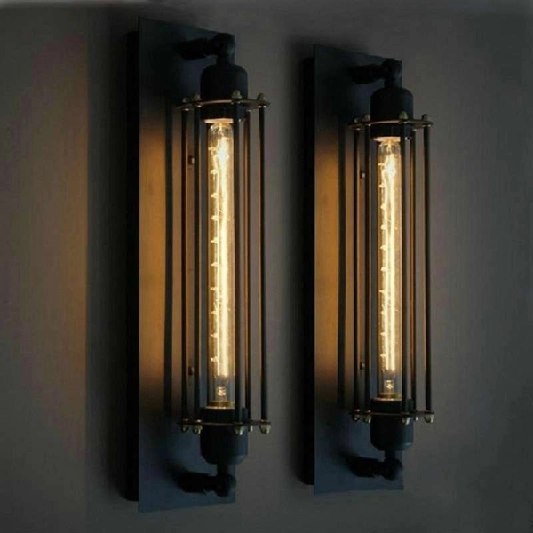 Kinkiet LAMPA ścienna CGNEMOKINKIETBLACK COPEL marynistyczna OPRAWA metalowa drut czarny matowy