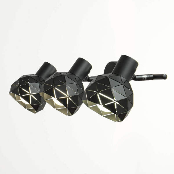 Regulowana LAMPA sufitowa REUS LP-8069/3WS BK Light Prestige metalowa OPRAWA geometryczny spot czarny