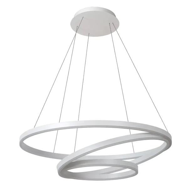 Lampa zwis TRINITI 46402/99/31 Lucide LED 136W 3000K pierścienie biała