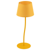 Lampka stolikowa do salonu Nicola 6641 z abażurem tuba żółta