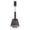 Wisząca lampa loftowa BUENO czarna 31-50441 1xGx53 szklana nad wyspę