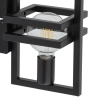 Czarna lampa ścienna Merci do salonu frames metalowa