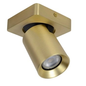 Reflektorek LAMPA sufitowa NIGEL 09929/05/02 Lucide metalowa OPRAWA plafoniera regulowany downlight złoty