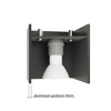 Kinkiet LAMPA ścienna SL.0658 loftowa OPRAWA metalowa cubes kostki szare