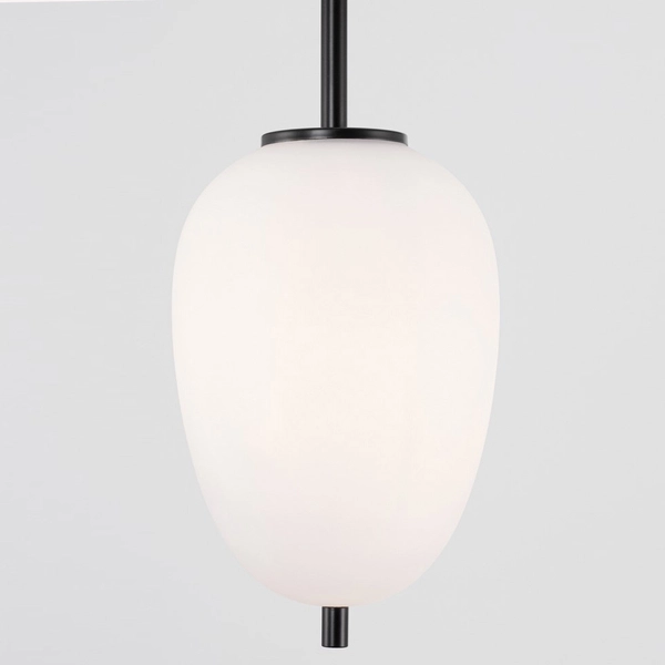 Sypialniana lampa wisząca Marc LE42723 nad łóżko łezka kropla biała czarna