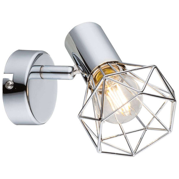 Kinkiet LAMPA ścienna XARA 54802-1 Globo druciana OPRAWA regulowana drut chrom