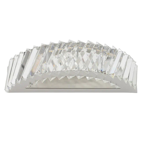Kinkiet ścienny kryształowy LUXORA 11710 LED 15W 3000K nikiel