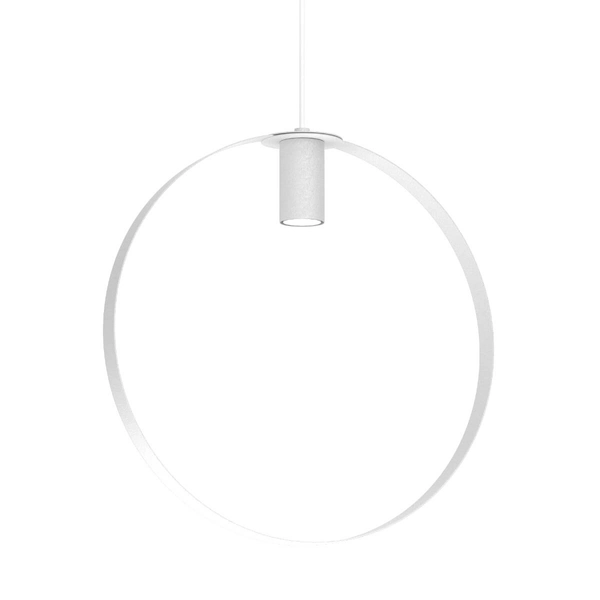 Metalowa lampa wisząca ORTIGA 5151 Shilo okrągła biała
