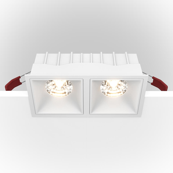 Metalowa lampa wpust sufitowy Alfa DL043-02-15W4K-SQ-W LED 30W 4000K biały