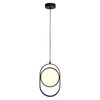 Salonowa lampa wisząca Elipse 60217A-S LED 12W 3000K okrągła czarny mat