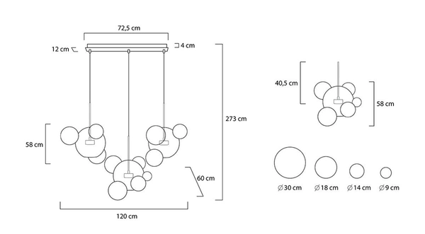Jadalniana lampa wisząca MSE1501100541 LED 42W 3000K przezroczysta złota