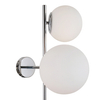 Loftowa LAMPA ścienna VAILANTE WL-31221-3B-CH Italux modernistyczna OPRAWA kinkiet szklane kule chrom
