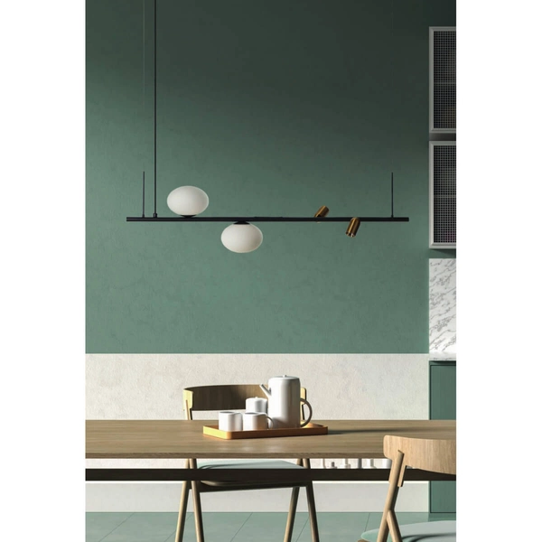 Wisząca lampa TRASIMENO AZ5639 Azzardo LED/G9 10W 3000K biały czarny złoty