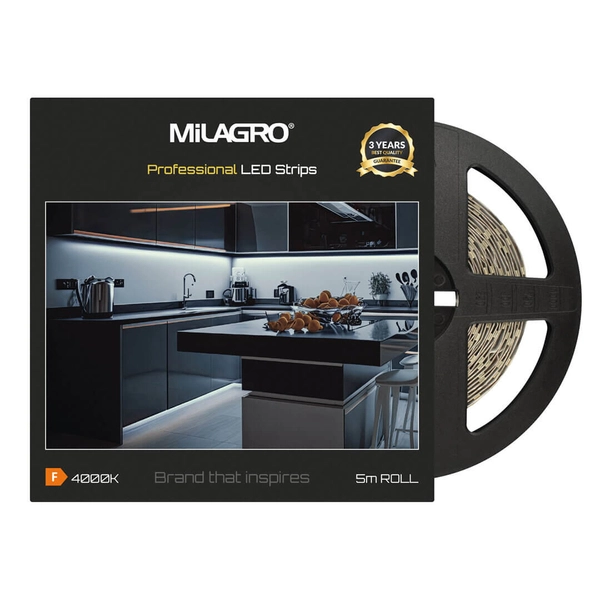 Ledowy pasek do sypialni ML4754 Milagro LED 5,5W/0,5m 4000K czarna